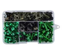 ainih 193pcs Motorcycle Accessories Aluminum Fairing Bolt Screws Kit Nut Clips Compatible with Y&AMAHA YZFR1 YZFR3 YZFR6 YZFR125 YZF R1 R3 R6 R125