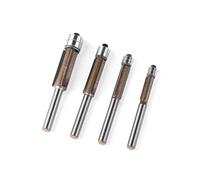 ainih 1PC 6mm 6.35mm gambo tre lame doppio cuscinetto fresa a filo for lavorazione del legno professionale for