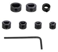 ainih 3-16mm Albero Trapano for Lavorazione del Legno Collari di Arresto di Profondità Posizionatore ad Anello Trapano for Legno Punta da Trapano con Chiave Esagonale Strumento for Punte