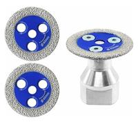 ainih 3 pezzi diamantati brasati sotto vuoto sega for incisione lama for speleologia flangia rimovibile M14 58 mini disco abrasivo cemento piastrelle di ceramica