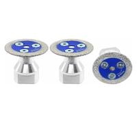 ainih 3 pezzi diamantati brasati sotto vuoto sega for incisione lama for speleologia flangia rimovibile M14 58 mini disco abrasivo cemento piastrelle di ceramica