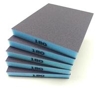 ainih 5/6 pezzi Spugna abrasiva Grana media fine Blocco abrasivo Spugne abrasive Carta vetrata for metallo Legno Vetro Lavabile e riutilizzabile