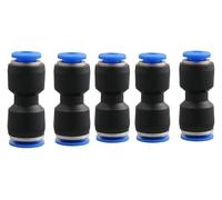 ainih 5 pezzi/confezione Raccordi pneumatici PG Connettore dritto a 2 vie Diametro ridotto for tubo pneumatico da 8 mm a 6 mm/da 6 mm a 4 mm Tubo flessibile dell'aria