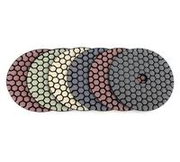 ainih 6 pezzi 100mm Tampone for lucidatura a secco Tamponi for diamantati tipo affilato da 4 pollici for granito Marmo Disco abrasivo Pietra
