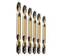 ainih 6 pezzi in acciaio rapido a doppia testa punte for trapano a coclea elicoidale set for a estremità for metallo inossidabile ferro legno elettrico