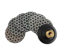 ainih 6 pezzi/set 3 pollici tampone lucidante a secco Premium affilato flessibile diamante lucidatura pastiglie for granito marmo pietra disco abrasivo