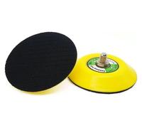 ainih Disco abrasivo da 1/2/3 pollici, platorello di supporto for lucidatrice ad aria, piastra posteriore con gancio e passante, utensile abrasivo M6 5/16 * 24T