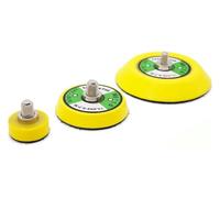 ainih Disco abrasivo da 1/2/3 pollici, platorello di supporto for lucidatrice ad aria, piastra posteriore con gancio e passante, utensile abrasivo M6 e 5/16 * 24T