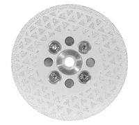 ainih Disco abrasivo diamantato 80/100/115/125 mm for granito e marmo Disco da taglio diamantato rivestito su entrambi i lati Flangia M10 M14 Grana 40