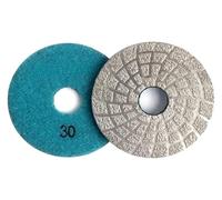 ainih Disco abrasivo diamantato da 3 pollici, 2 pezzi, tampone for lucidatura brasato sotto vuoto, granito, marmo, cemento, lucidatura rapida