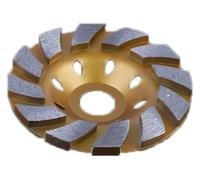 ainih Disco for smerigliatura del calcestruzzo da 4 pollici, disco for smerigliatrice angolare a 2 segmenti, turbo for impieghi gravosi, for granito, pietra, marmo, muratura