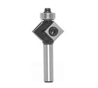 ainih Fresa for fresatura ad angolo obliquo da 45 gradi, gambo 8 mm con cuscinetto, fresa for intaglio del legno, utensili for la lavorazione, for arrotondamento degli angoli