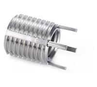 ainih Inserto filettato con chiave di bloccaggio M2-M12 da 10 pezzi, inserti for riparazione filettata con chiave di bloccaggio in acciaio inossidabile
