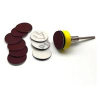 ainih Kit da 11 pezzi di mini tampone for lucidatura in schiuma for auto, gancio e passante, 1 pollice, 25 mm, spugna for dettagli, lana, ceratura, lucidatura con supporto
