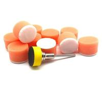 ainih Kit da 11 pezzi di mini tampone for lucidatura in schiuma for auto, gancio e passante, 1 pollice, 25 mm, spugna for dettagli, lana, ceratura, lucidatura con supporto