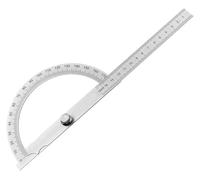 ainih Misuratore di angoli, goniometro, righello, cercatore metallo, calibro da 180 gradi, strumento misurazione del legno in acciaio inossidabile (misuratore 10 cm)