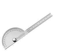 ainih Misuratore di angoli, goniometro, righello, cercatore metallo, calibro da 180 gradi, strumento misurazione del legno in acciaio inossidabile (misuratore 10 cm)