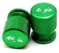 ainih Moto Valvola della Gomma Porta Aria Stelo Tappo di Copertura Spina Accessori in Alluminio CNC Compatibile con Ninja 250 300 400 650 2010-2023