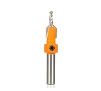 ainih Punta for fresatrice ad alta velocità con gambo da 8 mm, estrattore di viti, apriscatole for lavorazione del legno, fresa for trapano a gradini in lega