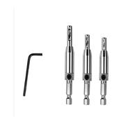 ainih Punta for trapano for cerniera autocentrante, fresa for fori di posizionamento for cerniere armadietti, utensile for lavorazione del legno, 3/4/7/8 pezzi