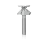 ainih R10 6/6,35/12/12,7 mm gambo fresa for lavorazione del legno punta in carburo a V arco piegatura coltello integrato taglio armadietti con ante
