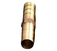 ainih Raccordo for tubo flessibile dritto in ottone con attacco uguale da 4 mm, 5, 6, 8, 10, 12, 16, 19, 25, adattatore connettore giunto rame gas