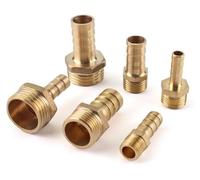 ainih Raccordo for tubo in ottone 4 mm 6 mm 8 mm 10 mm 12 mm Coda portagomma 1/8" 1/4" 1/2" 3/8" BSP Connettore maschio Giunto adattatore accoppiatore in rame