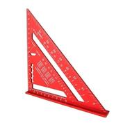 ainih Righello triangolare da 7 pollici Strumento di misurazione in lega alluminio Set falegname Squadra angolare Strumenti for la lavorazione del legno (sistema metrico)
