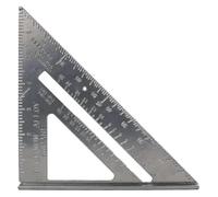 ainih Righello triangolare in lega di alluminio da 7 "Righello angolare preciso in for la lavorazione del legno for ispessito