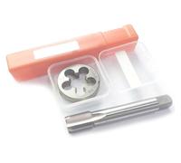 ainih Set di maschi for filettatura fine e filiere tonde M11 M12 M13 for a mano metrici in acciaio rapido M14 M15 M16 M12x1,75 M14x2 M16x1