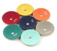 ainih Tampone lucidante diamantato convesso da 1/7 pezzi Tampone lucidante diamantato tipo arco for marmo e granito