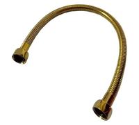 ainih Tubo flessibile for doccia in acciaio inox lucido da 50 cm for idraulica 1/2 Valvola angolare Connettore idraulico in dorato h.z