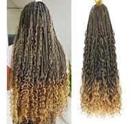 Ainimiu Confezione da 8 extension sintetiche per capelli da 55,9 cm, colore nero