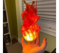 Ainiupi 2024 Halloween Fuoco Galleggiante Creativo Fiamma Lampada Prop Fiamma Incandescente Prop Puntelli Galleggianti per la Casa Festa di Halloween Cool Role Playing Decorazioni