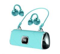 Ainiupi Auricolari Bluetooth wireless con clip auricolari, cuffie vivavoce V5.4, 130 ore di conversazione microfono integrato, batteria a lunga durata