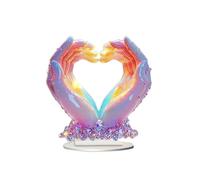Ainiupi Statue di mani a forma di cuore scultura di mani di cuore, regalo di coppia, scultura d'amore decorativa per la casa ornamenti per soggiorno, matrimonio, camera da letto, scrivania
