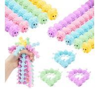 Ainiv 10PZ Corde Elastiche Colorate per Adulti e Bambini, Decompressione Stretchy Rope, Giocattoli di Decompressione, Colorful Sensory String, Gadget Compleanno Bambini, Regalini Fine Festa -Bruco