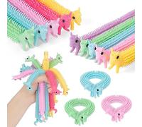 Ainiv 10PZ Corde Elastiche Colorate per Adulti e Bambini, Decompressione Stretchy Rope, Giocattoli di Decompressione, Colorful Sensory String, Gadget Compleanno Bambini, Regalini Fine Festa -Unicorno