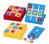 Ainiv 12 Pezzi di Gioco del Tic-Tac-Toe in Feltro, Mini Tic-Tac-Toe in Feltro, Interessante Gioco del Tic-Tac-Toe, Giochi da Tavolo Educativi, Bomboniere per Feste di Compleanno, Premi per La Classe