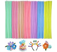 Ainiv 200PZ Scovolini Colorati per Lavoretti - 7 Colori | Bastoncini Decorativi in Ciniglia, Scovolini per Artigianato, per Artigianato DIY Decorazione di Progetti Artistici