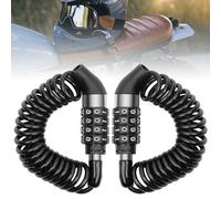 Ainiv 2pz Lucchetto Bici Casco a Combinazione 150cm, Lucchetti per Bicicletta Password a 4 Cifre, Portatile Lucchetti Cavo Antifurto, Antifurto Casco Moto Lucchetto, per Scooter Bici Moto Bagagli