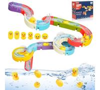 Ainiv 34 Pezzi Set di Giocattoli da Bagno Include un Flipper Fai da te e un Papero Scivolo con Ventose, Adatto a Bambini di 3, 4, 5 e 6 Anni