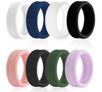 Ainiv 8 Pezzi Smart Ring Protector, Custodia Protettiva Smart Ring Silicone Compatibile con Oura Ring Gen 4 / Gen 3 / Gen 3 Horizon/Ultrahuman Ring Air, AntiGraffio Elastico (S per 6 7 8 9 10)