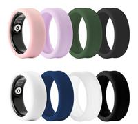 Ainiv 8 Pezzi Smart Ring Protector, Custodia Protettiva Smart Ring Silicone Compatibile con Oura Ring Gen 4 / Gen 3 / Gen 3 Horizon/Ultrahuman Ring Air, AntiGraffio Elastico (M per 10 11 12 13)