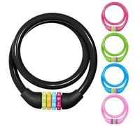 Ainiv Chiavetta antifurto per bici, moto, scooter, skateboard, cancello, recinzione a combinazione 4 cifre, 65 cm, ripristinabile