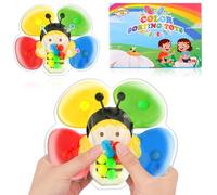 Ainiv Color Sorting Toys per Bambini Piccoli, Giocattoli per capacità Motorie Fini, Giocattoli Educativi di Abbinamento dei Colori, Giochi di Abilità Matematiche Montessori, Ape
