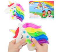 Ainiv Color Sorting Toys per Bambini Piccoli, Giocattoli per capacità Motorie Fini, Giocattoli Educativi di Abbinamento dei Colori, Giochi di Abilità Matematiche Montessori, Unicorno