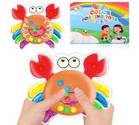 Ainiv Color Sorting Toys per Bambini Piccoli, Giocattoli per capacità Motorie Fini, Giocattoli Educativi di Abbinamento dei Colori, Giochi di Abilità Matematiche Montessori, Granchio