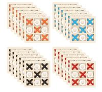Ainiv Confezione da 24 Giochi in Legno del Tic-Tac-Toe