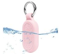 Ainiv Custodia Compatibile con Samsung Galaxy SmartTag 2, SmartTag2 Impermeabile Case Flessibile in Silicone, Cover per SmartTag2 Tracker con Portachiavi, Anti-Graffio Protezione Case Cover, Rosa